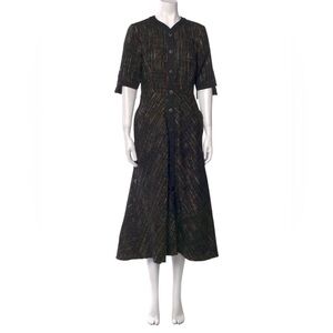 Hanh Merriman Elegant Black Button-Down Dress size 6